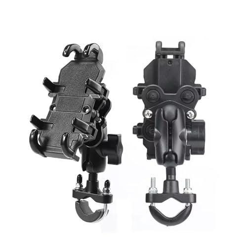 Support de Téléphone pour Moto Antichoc à Amortisseur Intégré et Clip GPS Guidon Universel