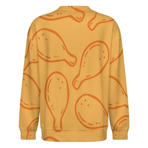 MoBlinko Mens Sweater Fast Food Sweaters for Men Crew Neck Sweater for Men Lightweight Pullover3