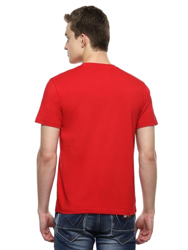 Image of hummel Fringe Men's Regular Fit Crew Neck Embroidered Casual T-Shirt