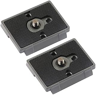 Pack Of 2 Quick Release Plates with 1/4 Inch Screw, Compatible with Manfrotto 200PL-14 Tripod Quick Release Plate