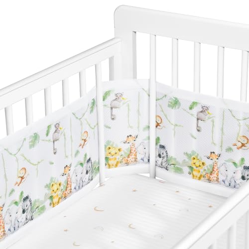 Sageky Barrière de lit réglable pour bébé – Amovible, Lavable, Portable Barrière de Protection 3D Respirante et résistante aux Chocs pour Nouveau-nés, pour...