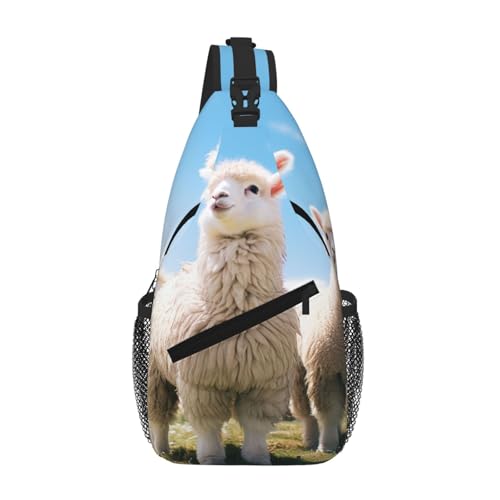 Mochila cruzada tipo sling para viaje y senderismo unisex miniatura 1