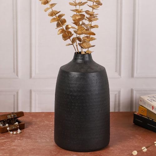 See full amazon price history chart for DREAMY WALLS Metal Vase for Living Room 12" x 7" Hammered Black Vase for Dried/Artificial Flowers, Vintage Decor for Living Room, Metal Flower Vase for Bedroom Dining Table, Great Housewarming Gift DREAMY WALLS Metal Vase for Living Room 12" x 7" Hammered Black Vase for Dried/Artificial Flowers, Vintage Decor for Living Room, Metal Flower Vase for Bedroom Dining Table, Great Housewarming Gift (B0CJBZK8Q6) Amazon Price History, Amazon Price Tracker