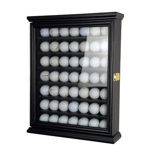 arborishthink 49 Golf Ball Display Case Wall Mount Cabinet Lockable