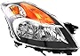 Evan-Fischer Headlight Assembly Compatible with 2007-2009 Nissan Altima Halogen Sedan/Hybrid Passenger Side