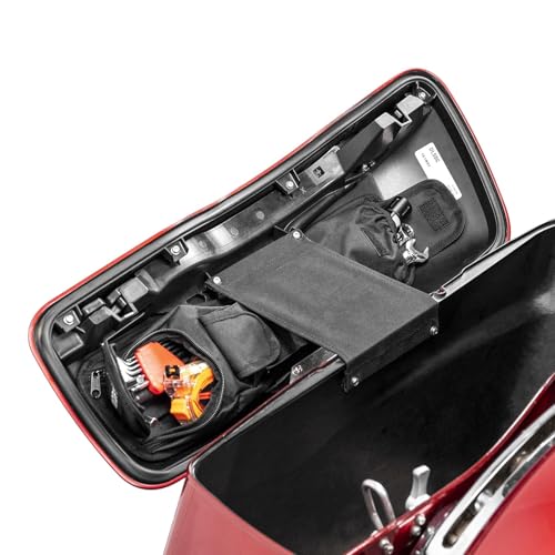 Organizador para tapa de alforja moto compatible Harley Touring 2014-2024 miniatura 4