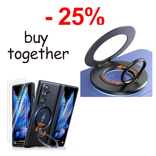 Magnetic Stand Case & Magnetic Phone Grip Ring Holder Kickstand