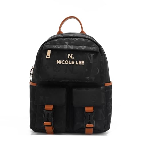 Opiniones y reviews de Mochilas Nicole Lee Top 5. 42 Mochila de Nicole Lee Echa de Nylon Grabado con Solapa SS25