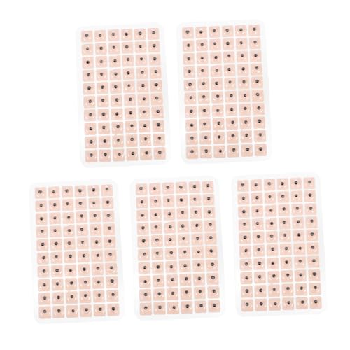 VERDANVERSE Parches Magnéticos de Acupresión para Oído con Semillas de Auriculoterapia Relajación y de Estrés Unidades Adhesivas para Masaje Puntos de