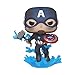 Funko Pop! Marvel Avengers Endgame 2-Pack Bundle – Captain America with Broken Shield & Mjolnir and Iron Spider with Nano Gauntlet