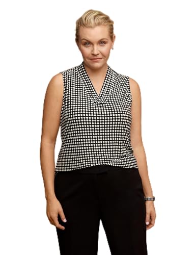 Débardeur à col plissé grande taille fluide et infroissable Anne Klein