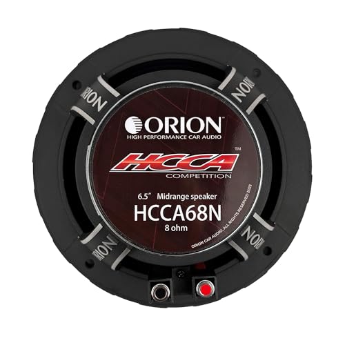 Image of ORION HCCA68N HCCA Series 6.5 inch Ultra Efficient Neodymium Midrange Loudspeaker, 1400W Max Power, 350W RMS, 8 Ohm, 1.5 inch Voice Coil - High Output Pro Car Audio Stereo, Premium Quality Speaker (Pair)