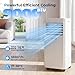 LEENON Klimaanlage Mobil Klimagerät 9000 BTU, 4 in 1 Kühlen Entfeuchten Lüftermodus Schlafmodus, 2.6KW Mobile Klima mit Abluftschlauch, Fernbedienung/ 24h-Time, Air Conditioner, Für Räume bis 35 m²