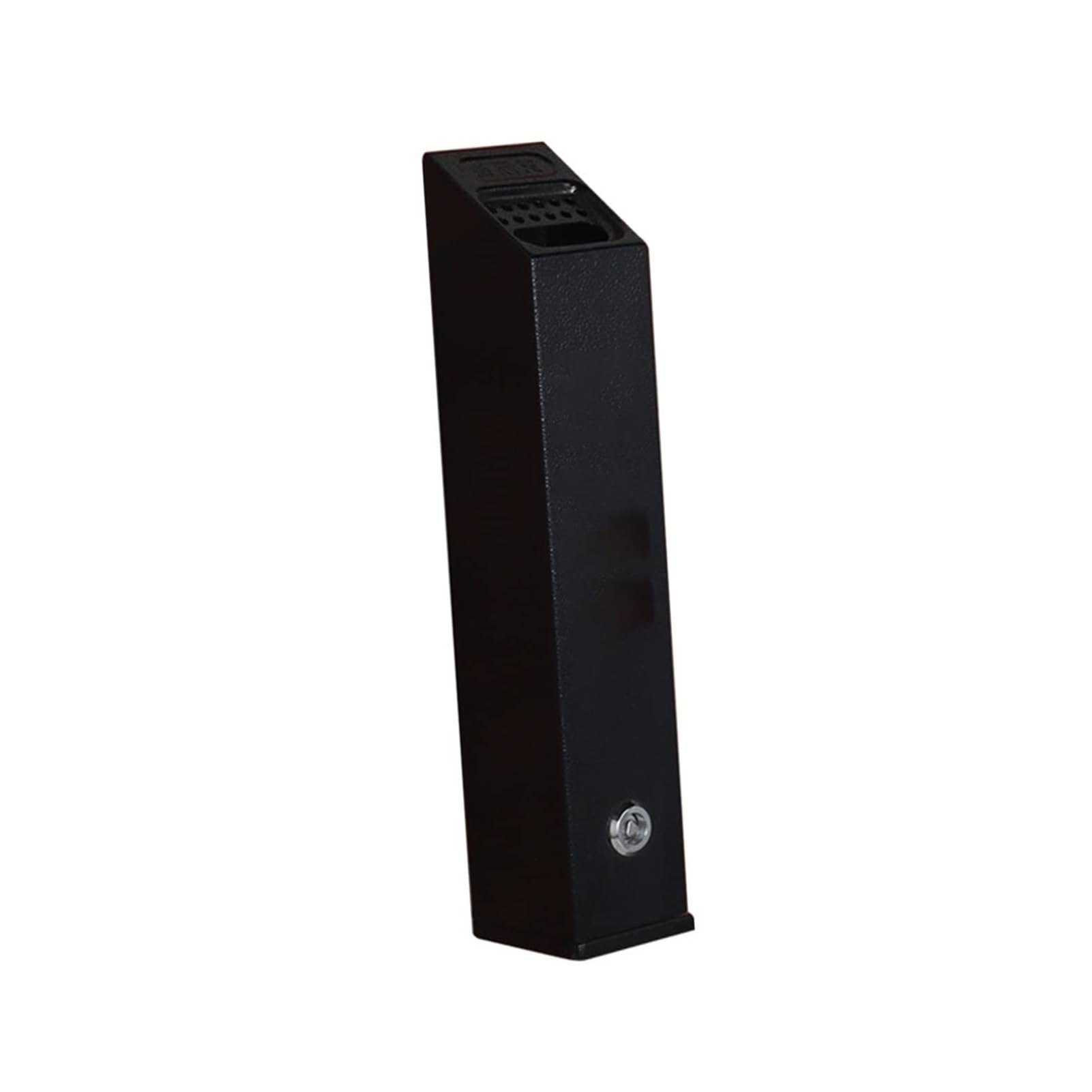 wall mounted ashtray, Lockable Wall Mounted Metal Ashtray for Outdoor Use in Offices, Restaurants, and Bars