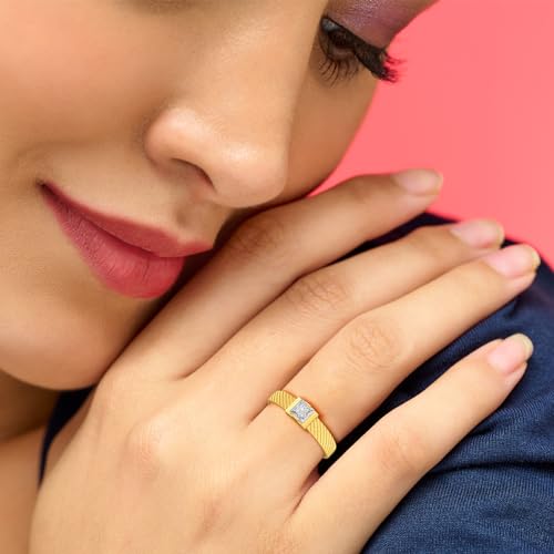 Image of Joyalukkas 22KT Exceptional Gold Ring | Gift For Women & Girls |BIS & HUID Hallmarked