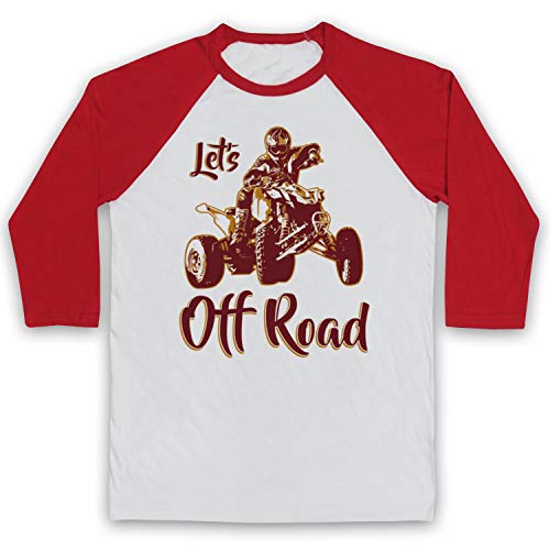 T-shirt de baseball Let's Off Road quad biking manches 3/4 pour pilote cherchant confort