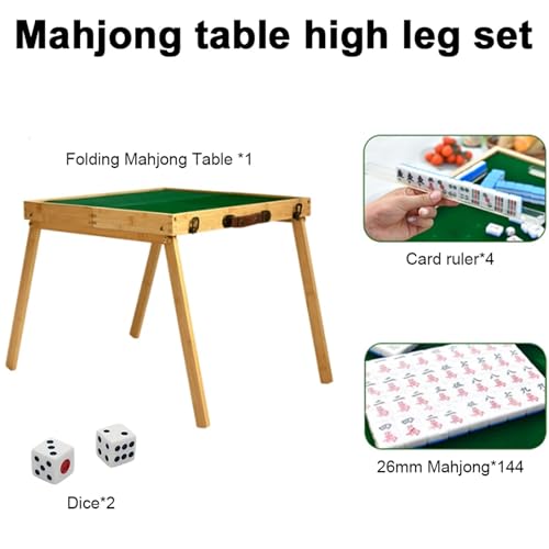 Table de mahjong portable carrée pour vos escapades en plein air