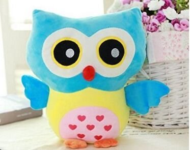 Stuffed Toy Plush Doll Lovely Owl Shaped Perfect Decorative Pillow by Rainbow Fox