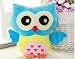 Stuffed Toy Plush Doll Lovely Owl Shaped Perfect Decorative Pillow by Rainbow Fox