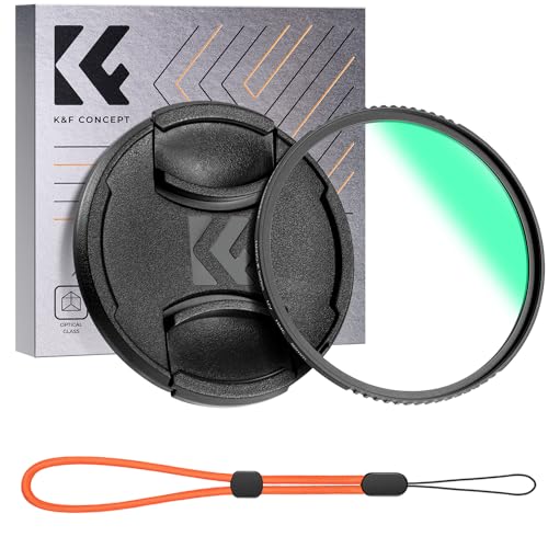 K&F CONCEPT Nano Klear Filtro de Protección UV con Tapa de Lente,72mm Filtro UV de Vidrio Óptico Revestimiento Nano con Una Tapa de Lente