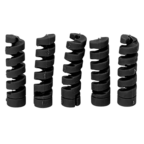 SUPTMAX 5Pcs Frame Protector Spiral Cable Sleeve Bike Frame Housing Protector for Mountain Road Bike (Black) Cycling - Image 4