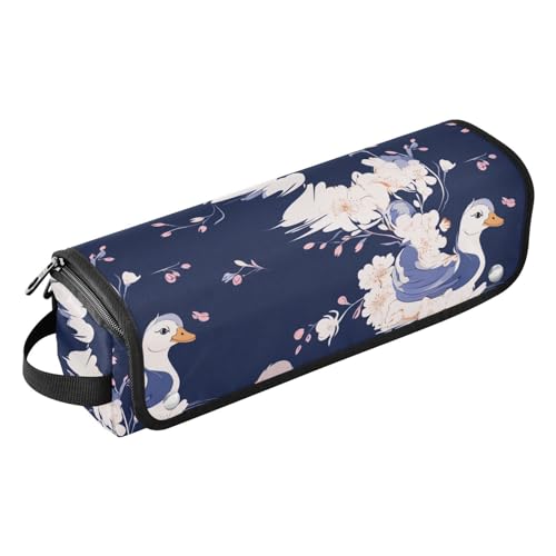 Estuche 2 en 1 para plancha y rizador de cabello azul marino miniatura 1