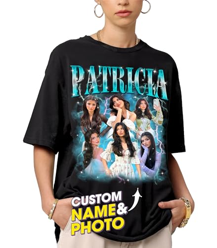 Mit & Mia Custom Bootleg Rap Tee Shirt for Boyfriend Girlfriend Custom Face Tshirt Vintage Graphic Shirt Gift Idea Birthday