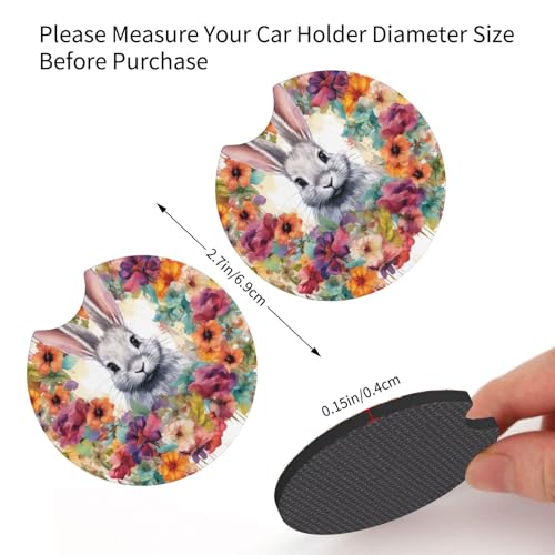 Portavasos para auto de neopreno 2 piezas universal miniatura 2