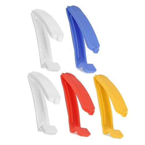 Image of Fackelmann Re-Usable Food Sealing Clips, Set of 5 | Ergonomic Design, Durable & Easy to Use | BPA Free Plastic | Ideal for Clipping Plastic Bags, Food Bags & Paper Bags - Multicolour