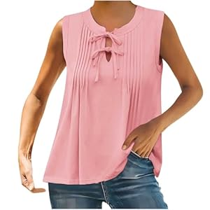 Anhatuiv Damen Tank Top mit Schleife
