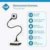 HUE HD Pro Flexible USB 11x17 Document Camera and Classroom Visualizer for Teachers: Built-in Microphone/Lights, Windows, macOS, Chromebook Compatibility (Black Camera)
