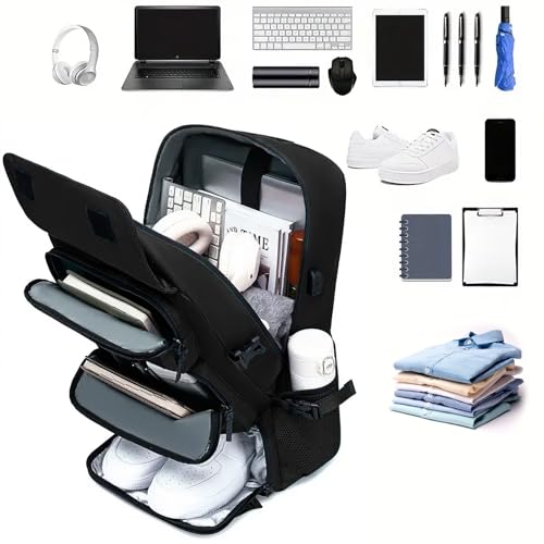Mochila de Viagem com Compartimentos para Notebook e Tablet Masculina e Feminina Executiva Reforçada