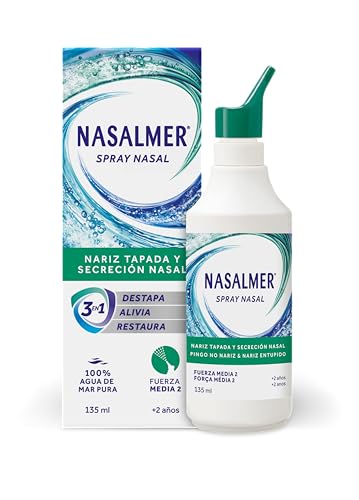 Nasalmer Fuerza Media, Higiene y Alivio Nasal Diario, Spray 135 ml