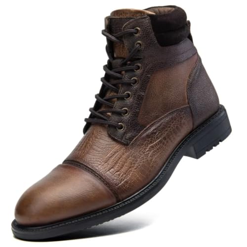 Image of Arkbird Mens Chelsea Boots, Stylish and Comfort Leather Chukka Ankle Boots with Zipper