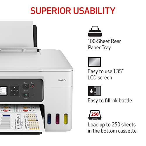 Canon Megatank GX3020 All-in-One Wireless Supertank Printer with Print, Copy, and Scan | Easy Setup, Mobile Printing and 1.35" Monochrome LCD Screen - image 2
