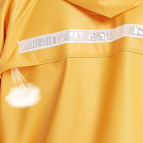 Chaqueta impermeable para hombre talla Large color amarillo miniatura 6