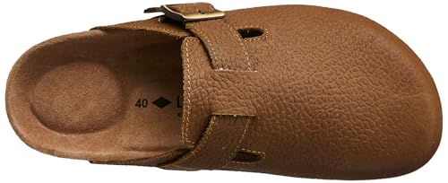 Image of Lee Cooper LC8723C Men's Suede leather Berkin-Style Slip-On Casual Sandal | Comfortable Footbed | Outdoor Indoor Fashionable Sandal LC8723CCAMEL 45EU / 11UK