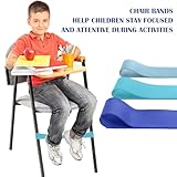 3 Pcs Chair Bands ADHD Aids, Chair Bands for Sensory Chair ADHD Wobble Cushion Fitness Resistance Band Chair Band with Fidgety Feet Sensory ADHD Autism Hyperactivity(0.4, 0.6, 0.8 mm, Blue) - Image 5