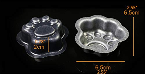 Image of Ulalaza 2PCS Claw Cake Pan 3D Aluminum Baking Mold Cute DIY Bakeware Kitchen Supplies