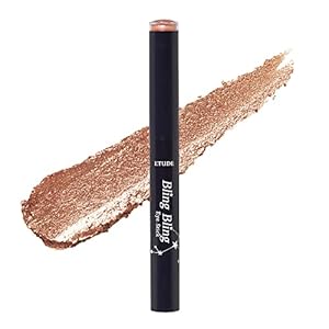 Etude Official BR406 Bling Bling Eyeshadow, Glittery, Solid Color, Stick Eyeshadow, Eye Bags