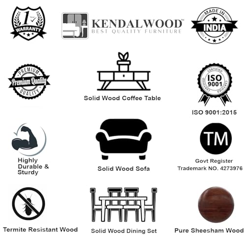 Image of KENDALWOOD Furniture 3 Seater Fabric Curve Handle Sofa for Living Room Furniture | 3 Seater Sofa | Sofa for Home & Office | Fabric Color:- Sage Green