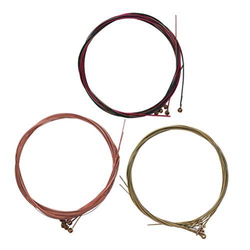 FARUTA Lot de 3 cordes de guitare en laiton pour guitare folk acoustique, guitare classique, basse, ukulélé, instruments… - Les Beatles, Paul McCartney, John Lennon, RIngo Starr, George Harrison FARUTA Lot de 3 cordes de guitare en laiton pour guitare folk acoustique, guitare classique, basse, ukulélé, instruments… – Image 4