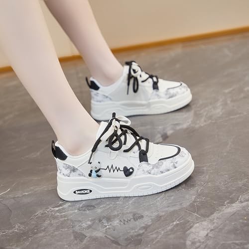 Women's Lightweight Platform Sneakers Comfortable Y2K Walking Shoes, Cute Casual for Everyday 5