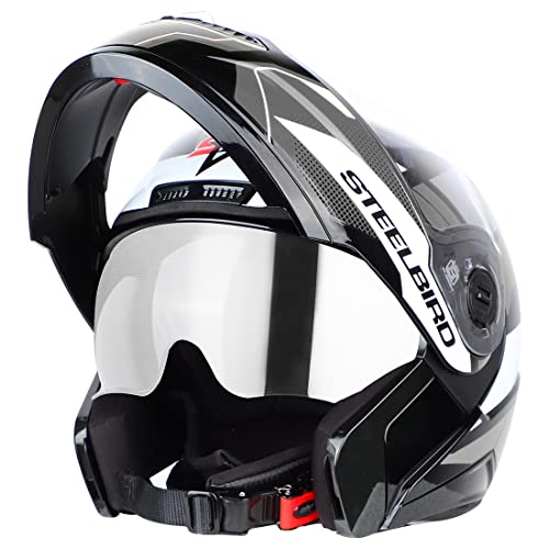 Steelbird SBA-7 Huracan ISI Certified Flip-Up Helmet for Men and ...