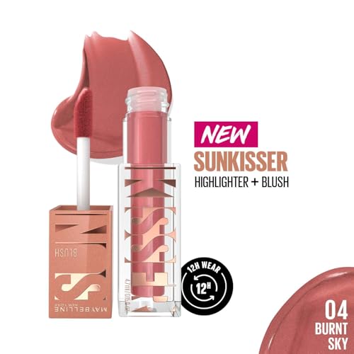 Image of Maybelline New York Sunkisser Highlighter + Blush, Burnt Sky | 12H Wear, 4.7 g