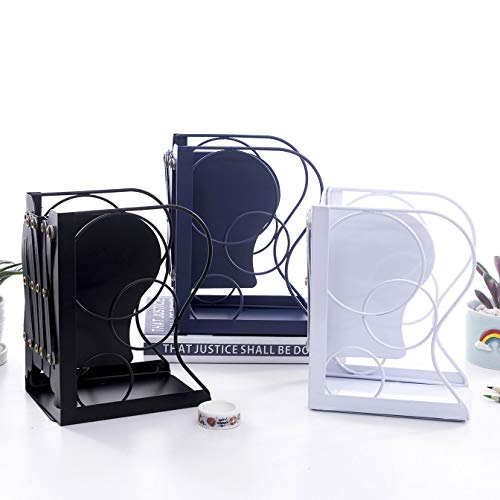 adjustable bookends metal book ends for heavy book holder heavy duty bookends nonskid bookcase desktop book organizer binder holder