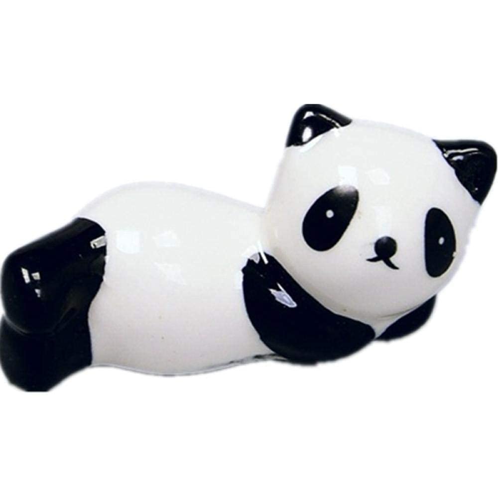 Repose-baguettes panda en céramique : lot de 8 supports de table pour vaisselle japonaise