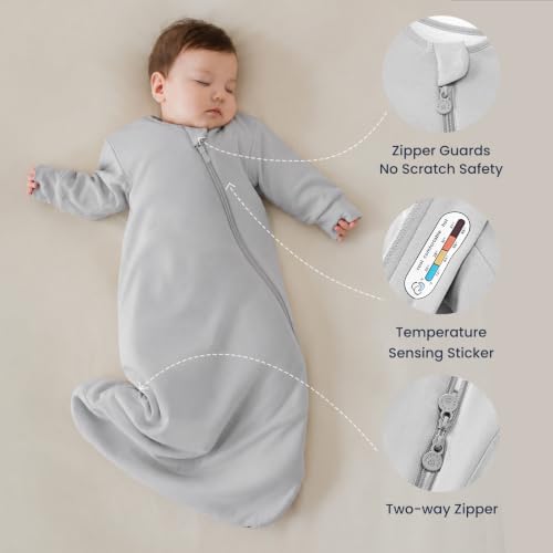Image of kaiya baby Unisex Sleeping Bag for Babies and Toddlers 2.5 Tog Sleep Sack, Long Sleeve Sleep Sack, Wearable Blanket Baby