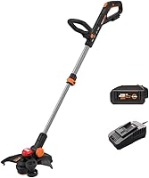 WORX Nitro 20V 13" Cordless String Trimmer WG173: Brushless Motor, 3-in-1 Trimmer/Edger/Mini-Mower, Command Feed, Battery Included