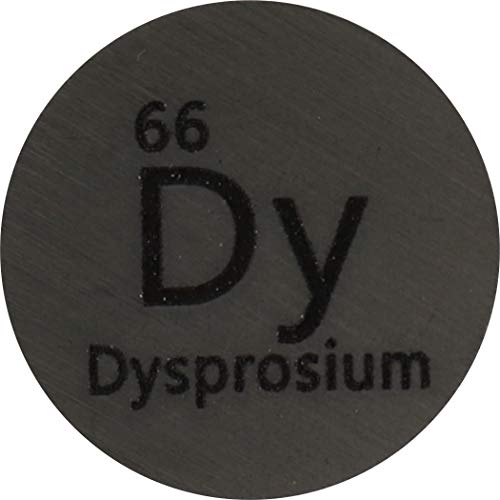 Image of Dysprosium (Dy) 24.26mm Metal Disc 99.9% Pure for Collection or Experiments